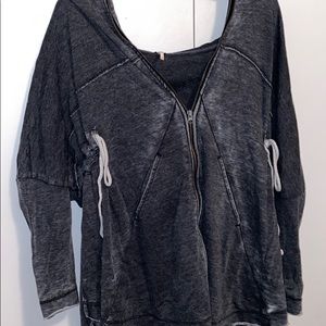 NWT Free People zip up jacket with hood